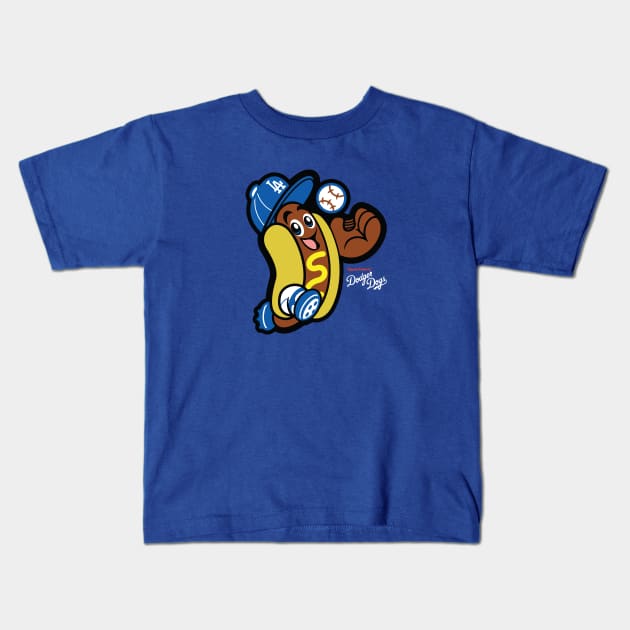 Dodger Dog Time! Kids T-Shirt by ElRyeShop